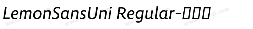 LemonSansUni Regular字体转换
